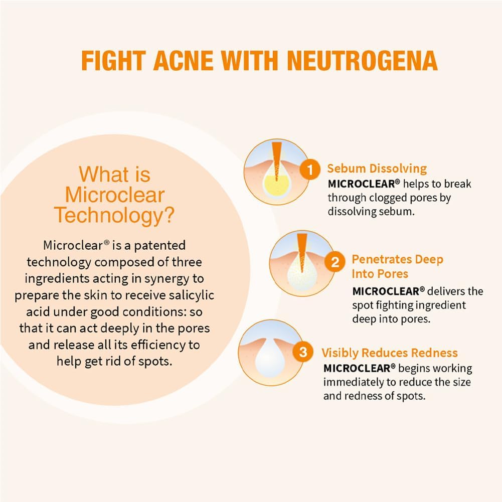 neutrogena oil free acne wash, 175ml