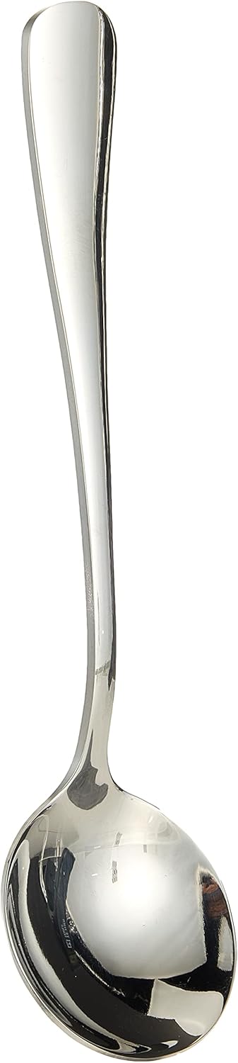 vague plano stainless steel soup spoon ,silver,3 piece,13 112c