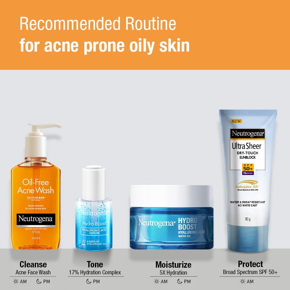 neutrogena oil free acne wash, 175ml