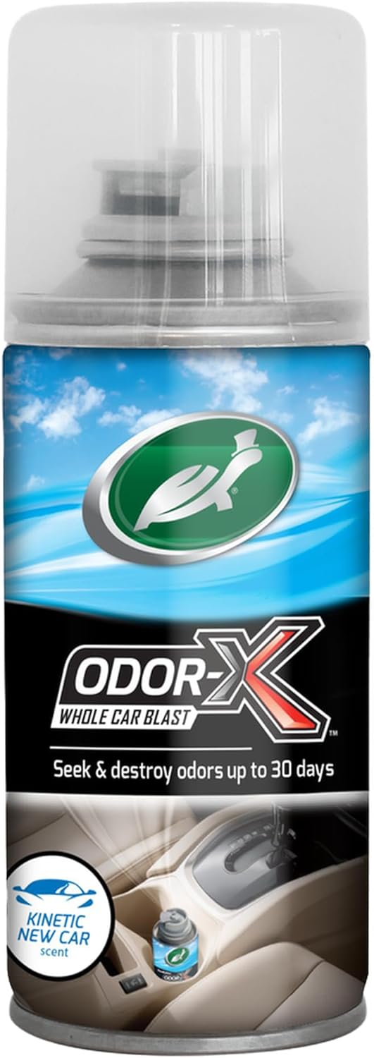 turtle wax odor remover and car ac cleaner kinetic new car scent, 53030, color magic