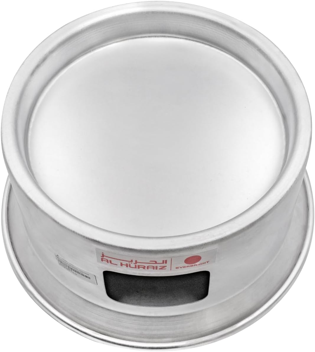 everbright aluminium kunafa warmer with plate, stand, and candle holder cooking and serving kitchenware (plain)