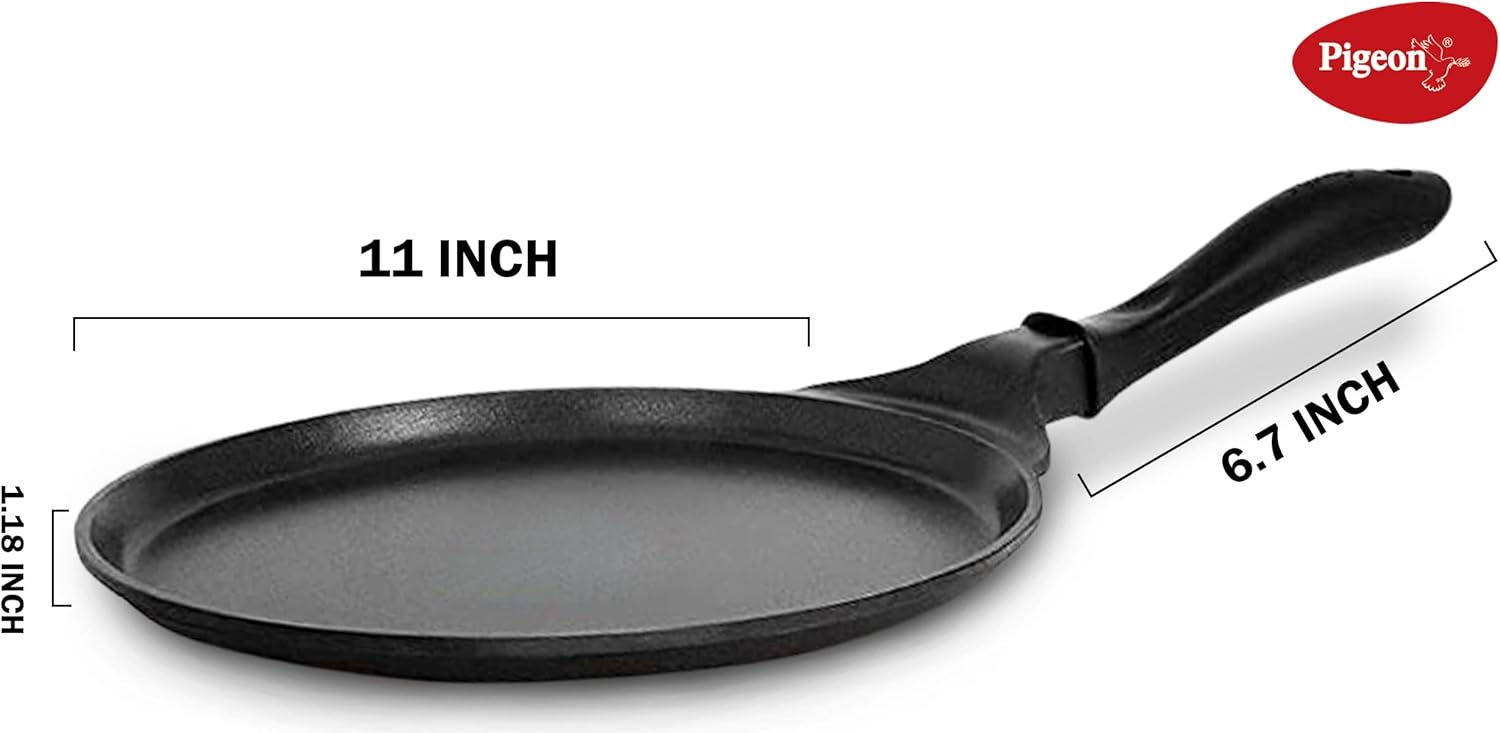 pigeon flat tawa 280 pan, multi colour, peg.77291