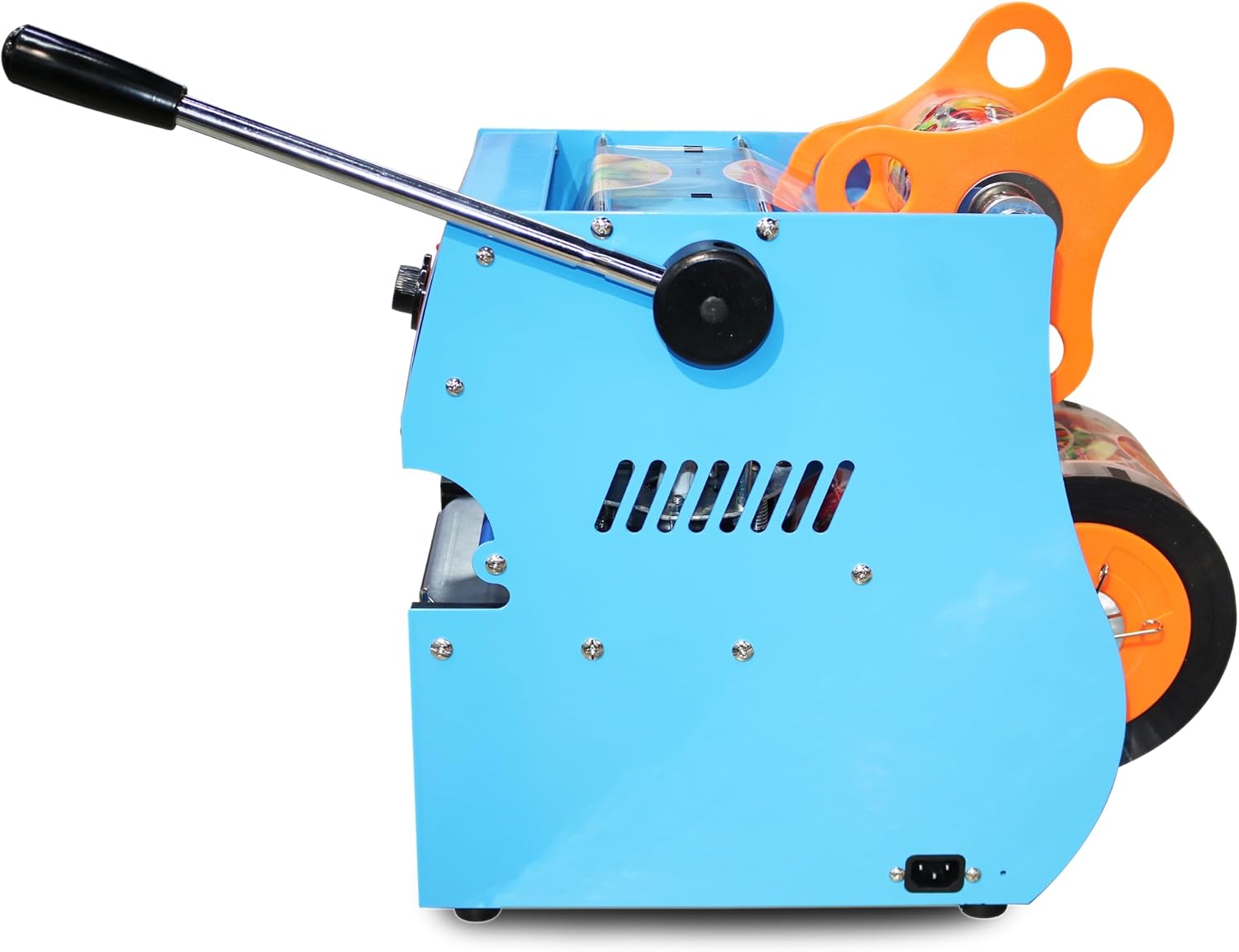 grace manual handle cup sealing machine commercial sealer hand pressure sealing maker bubble pearl milk tea shop closure cup lid with 1 sealing film