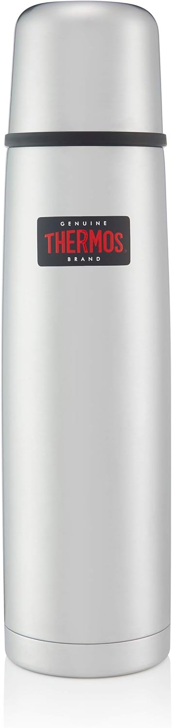 thermos stainless steel vacuum insulated steel flask 1000 ml, fbb 1000sbk, vacuum flask, thermal flask, insulated water bottle