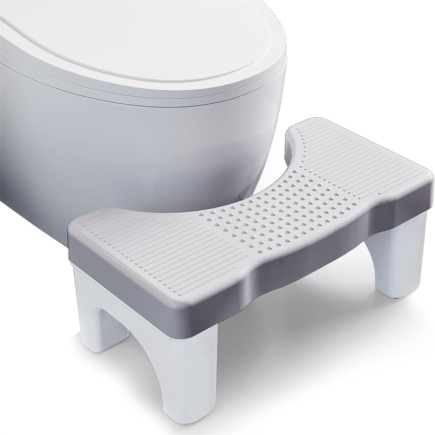 jyiytgyh toilet squat stool, 1 pack squatting toilet stool portable plastic potty stool non slip toilet squat stool for bathroom, 40 x 21 x 17 cm