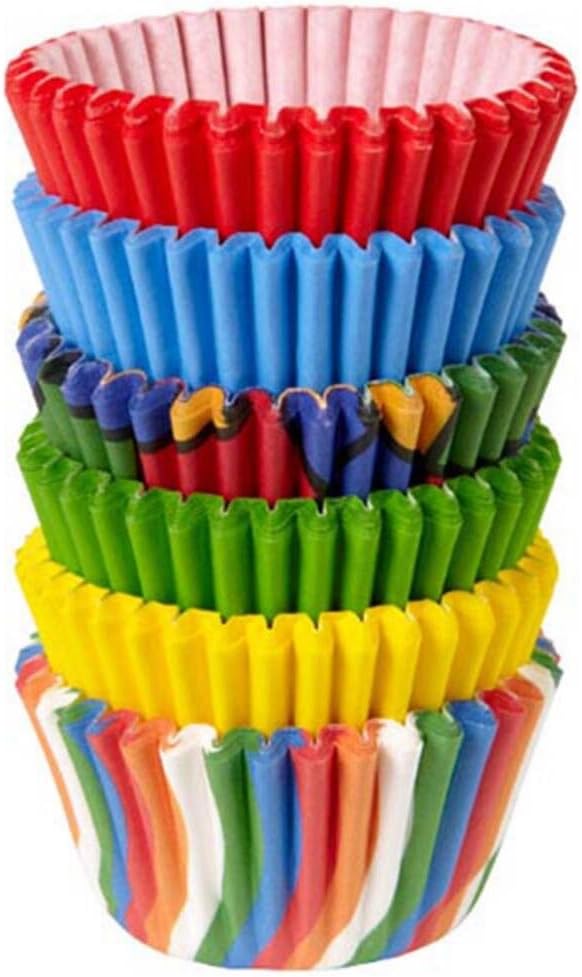 wilton primary baking cups, mini, 150 count, multicolor