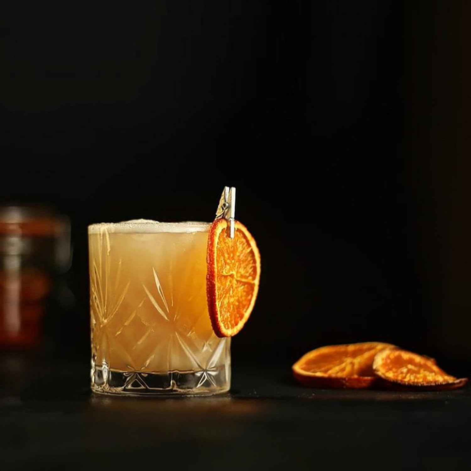 rcr 25935020006 melodia crystal short whisky water tumblers glasses, 8.05 oz, set of 6 clear