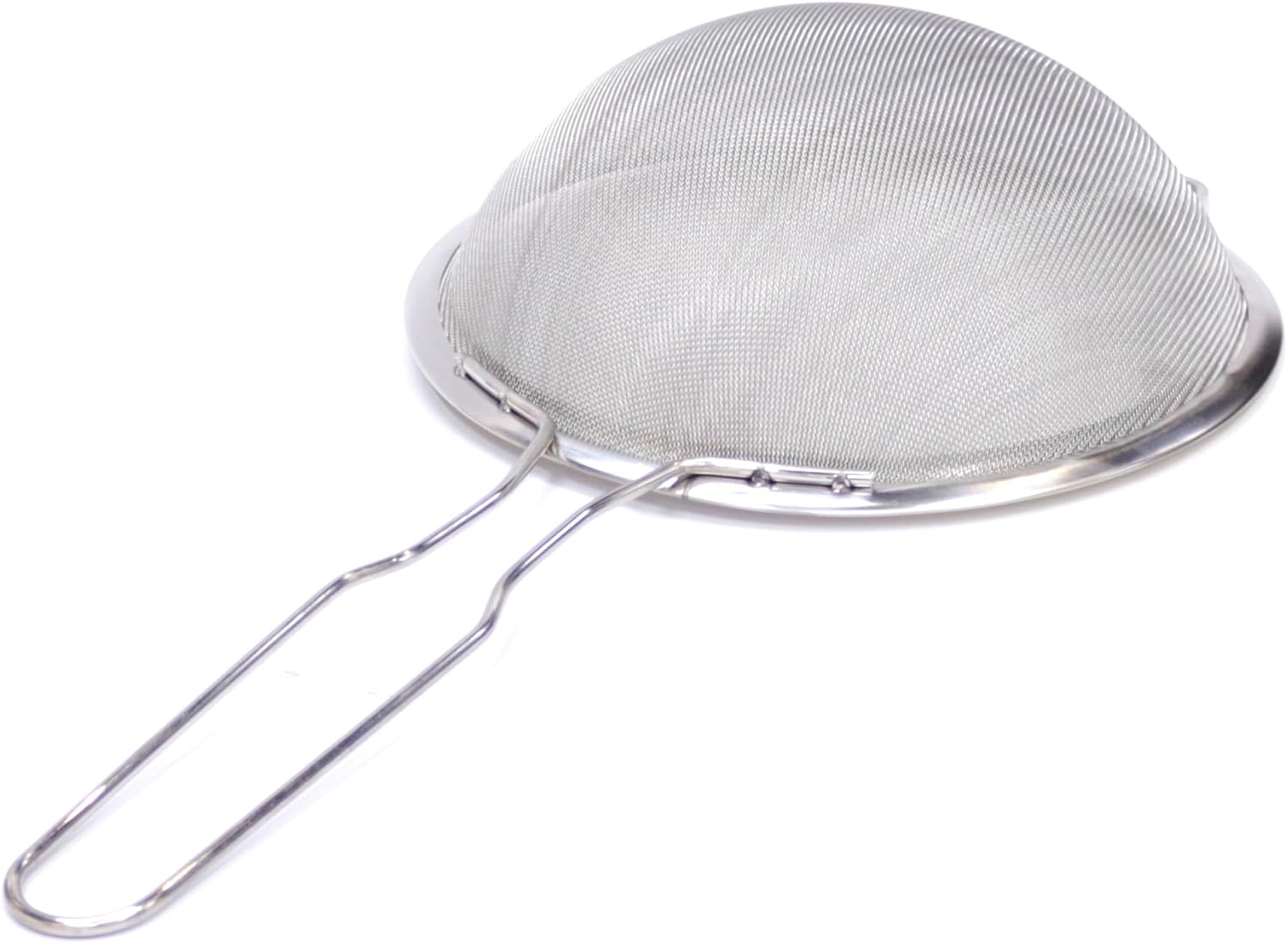 grace professional fine mesh strainer with stainless steel handle sieve fine mesh stainless steel ideal to sift flour, icing sugar, fruits and vegetables (21cm/8inch)