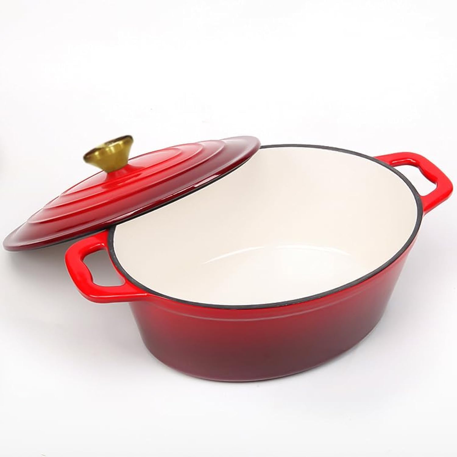 v a v enameled cast iron oval casserole dish with lid 4.25 quart enamel oval cookware pot enameled cast iron dutch oven with lid