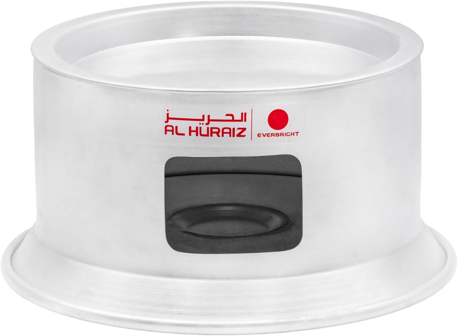 everbright aluminium kunafa warmer with plate, stand, and candle holder cooking and serving kitchenware (plain)