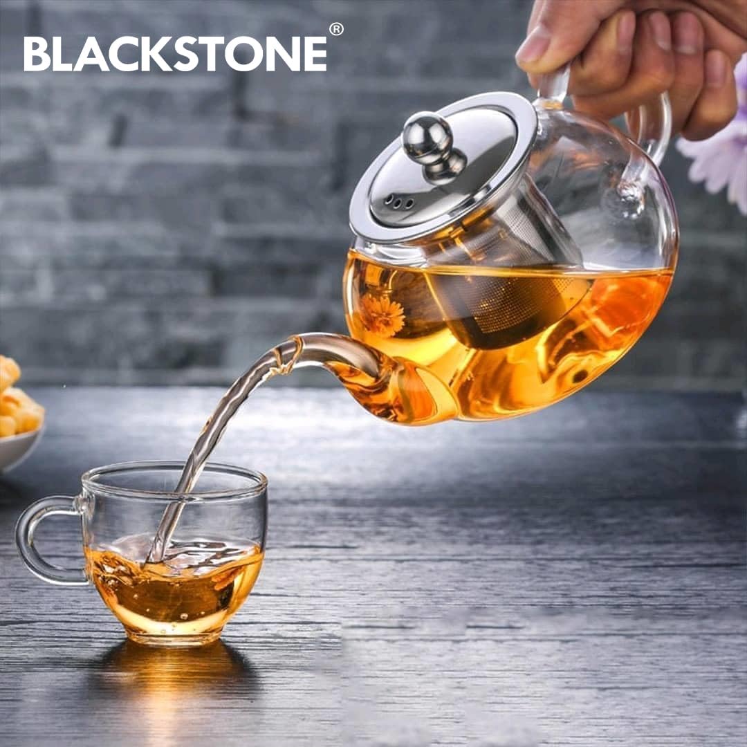 blackstone doublewall teapot sset w/stand tp213 1ltr and free tea strainer