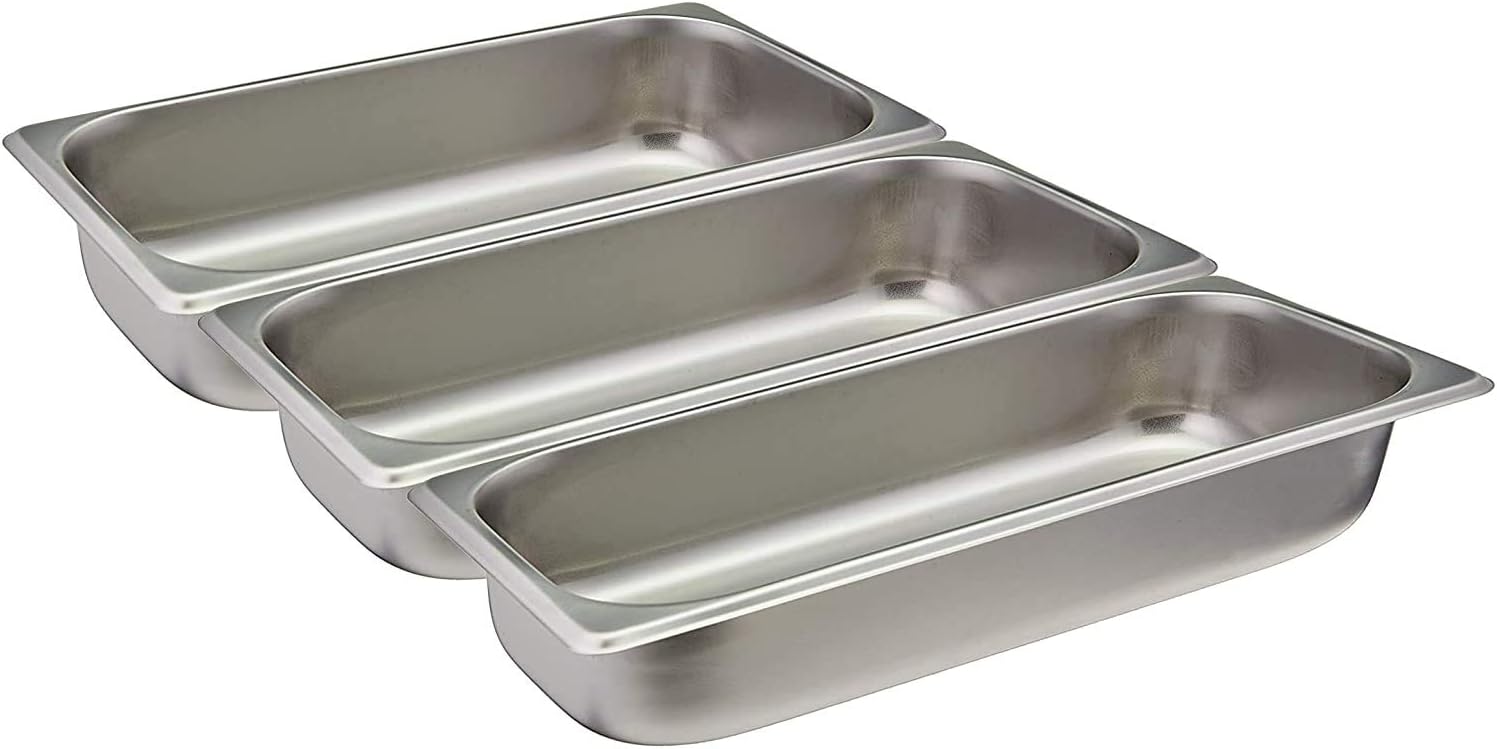 grace kitchen gn pans stainless steel steam table chafer pans1/1 1/2 1/3 1/4, 65mm 100mm 150mm 200mm (1/3, 65mm)