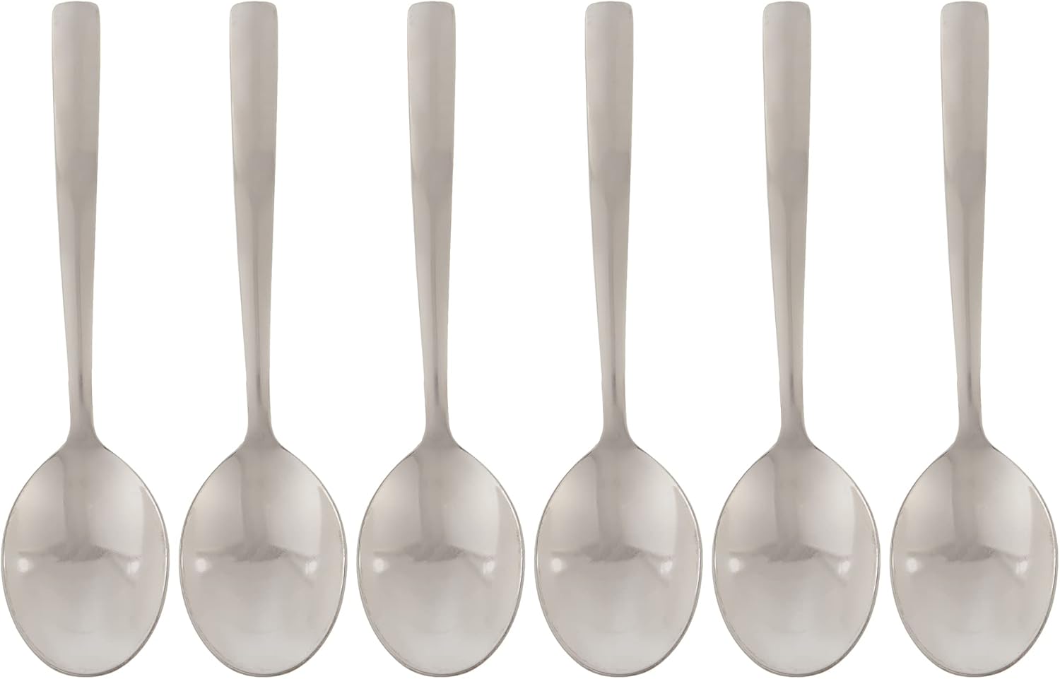 royalford rf10067 6pc ss tea spoon mirror polished| ergonomic handle | stainless steel material | perfect for home, hotel, restaurant & more