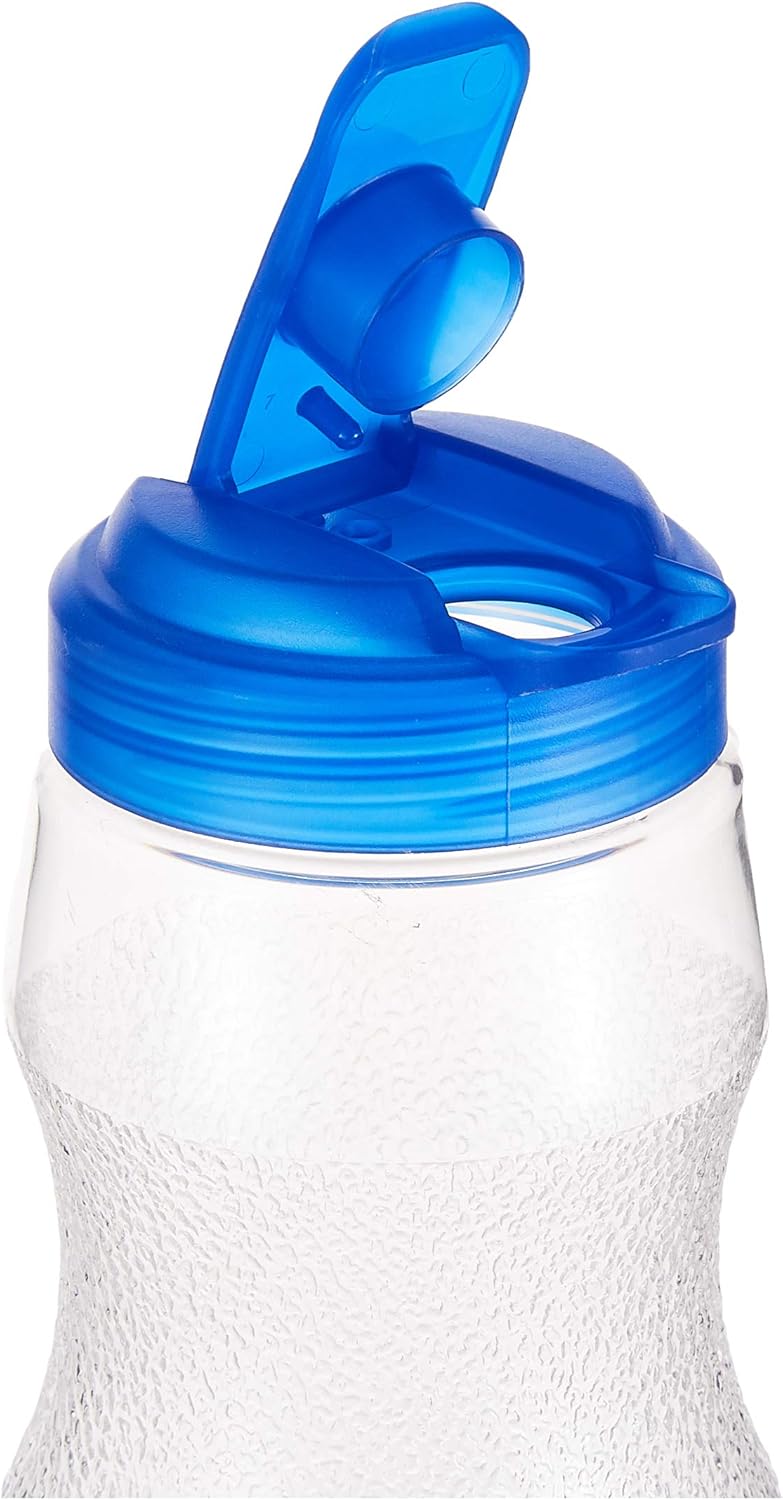 komax water bottle, multi colour, 1 liter, cylindrical, plastic