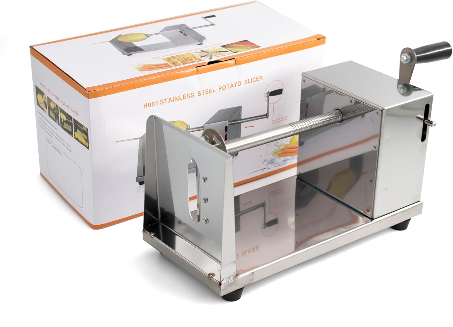 grace manual potato twister machine slicer spiral cutter potatoes fruit vegetable stainless steel slicer