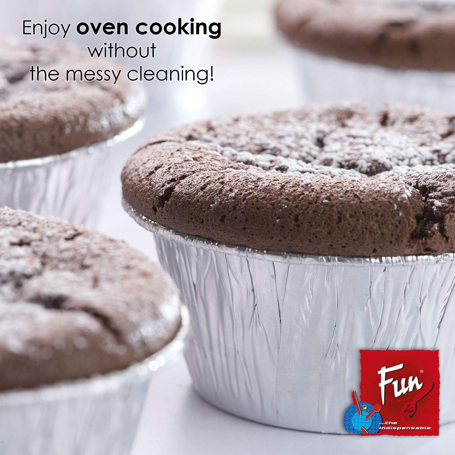 fun® indispensable disposable aluminium baking mould 130 cc pack of 25