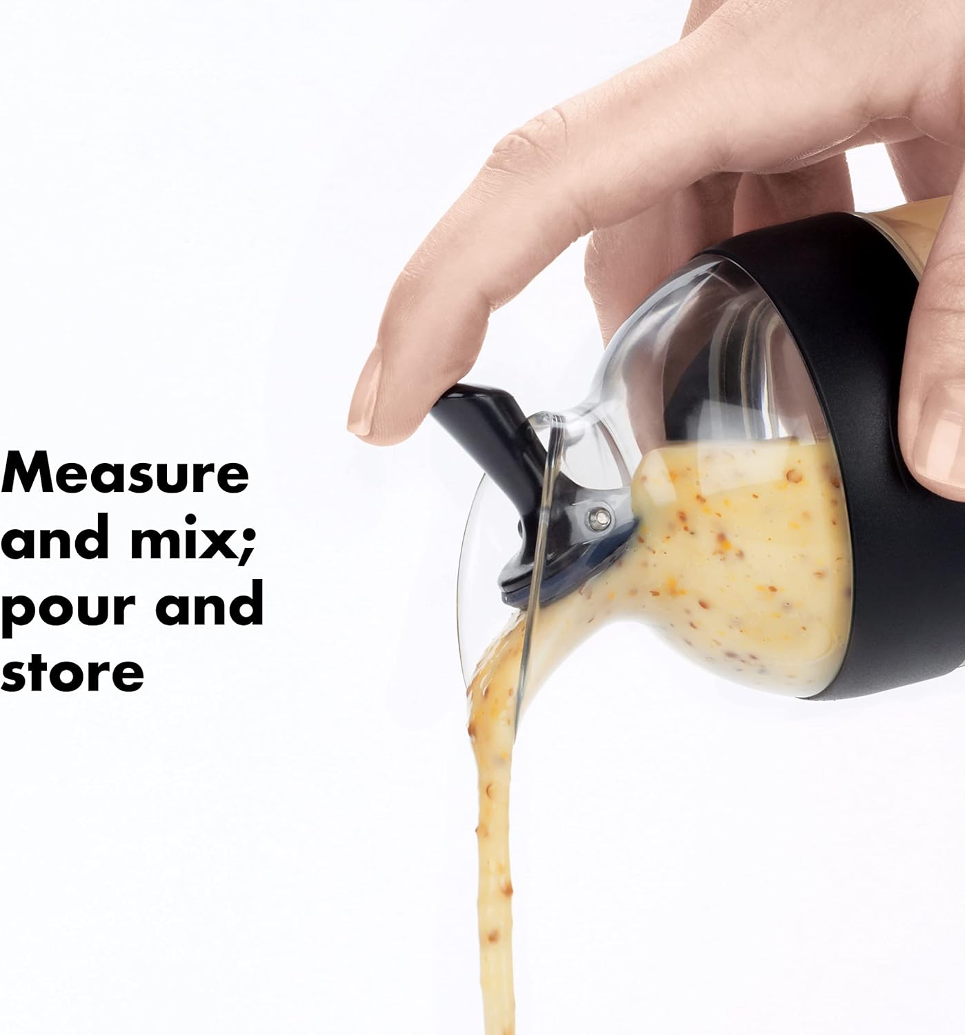 oxo good grips salad dressing shaker small black 1268980mlnyk, 200 ml