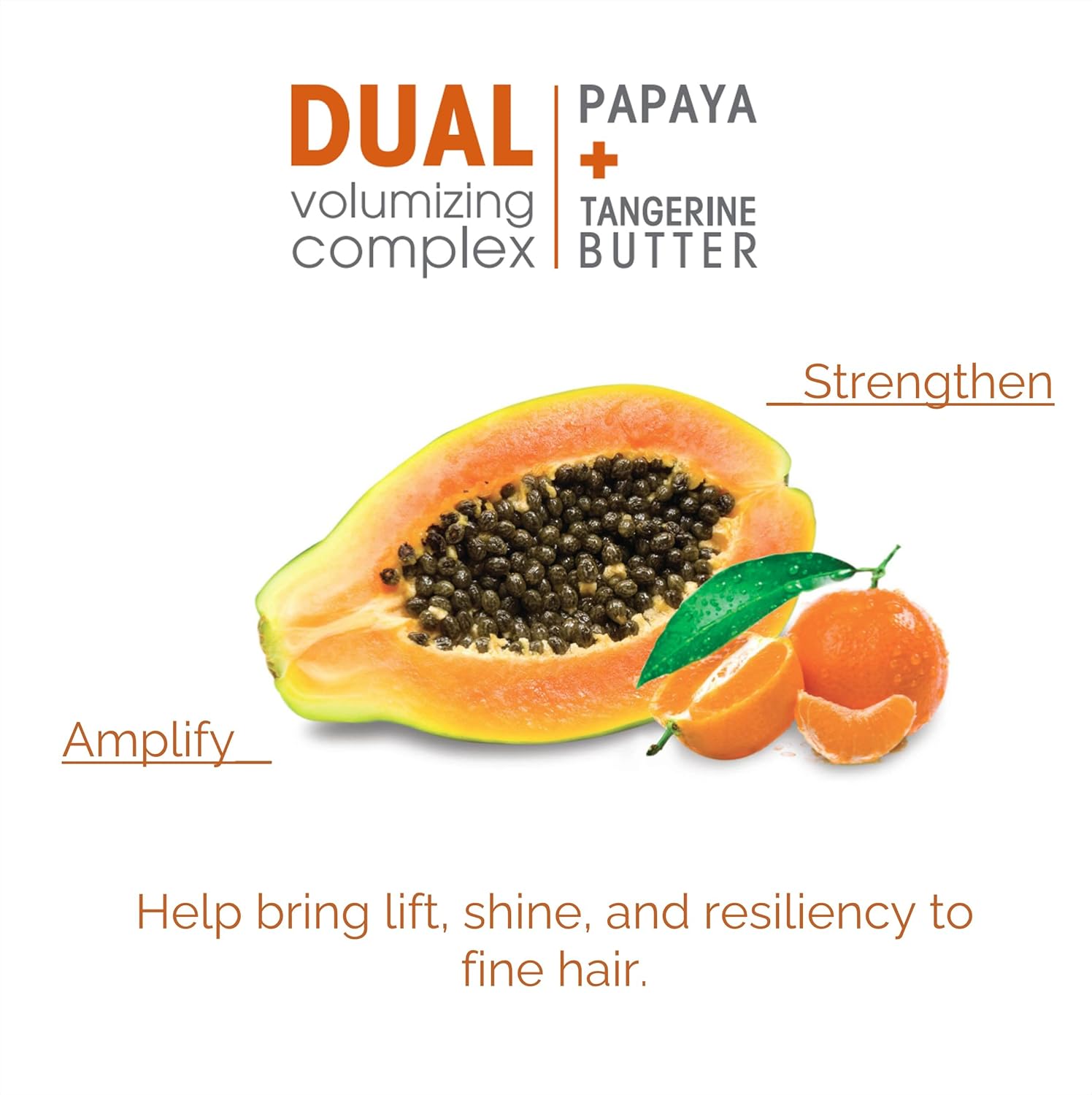 giovanni 2chic ultra volume foam styling mousse, 7 oz, ultra volume (papaya + tangerine butter)