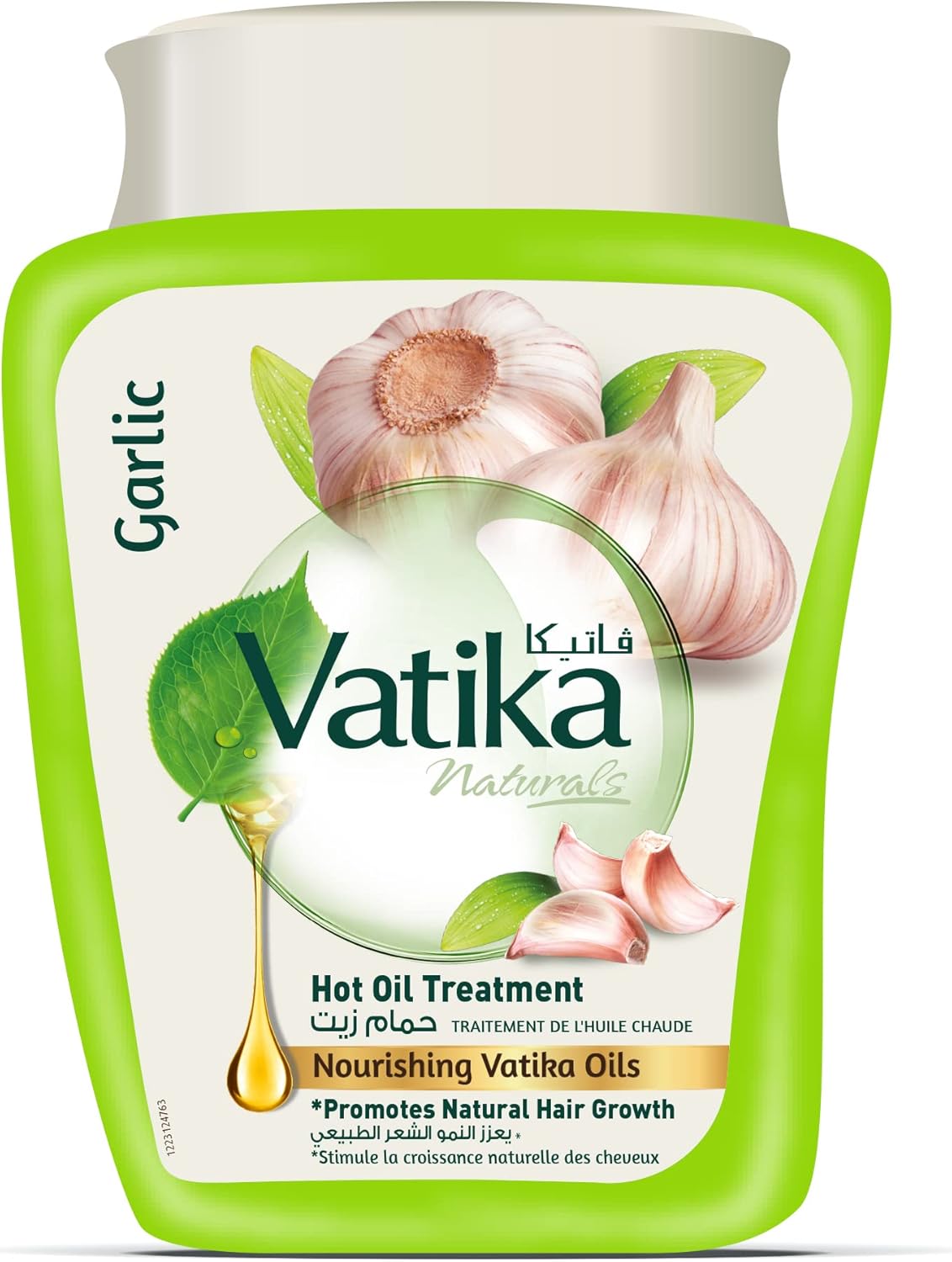 vatika naturals garlic hammam zaith hot oil treatment 1kg | promotes natural hair growth | hair mask for damaged & thinning hair