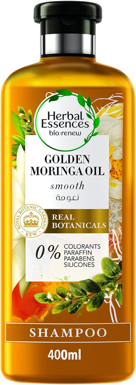 herbal essences bio:renew golden moringa oil shampoo 400ml