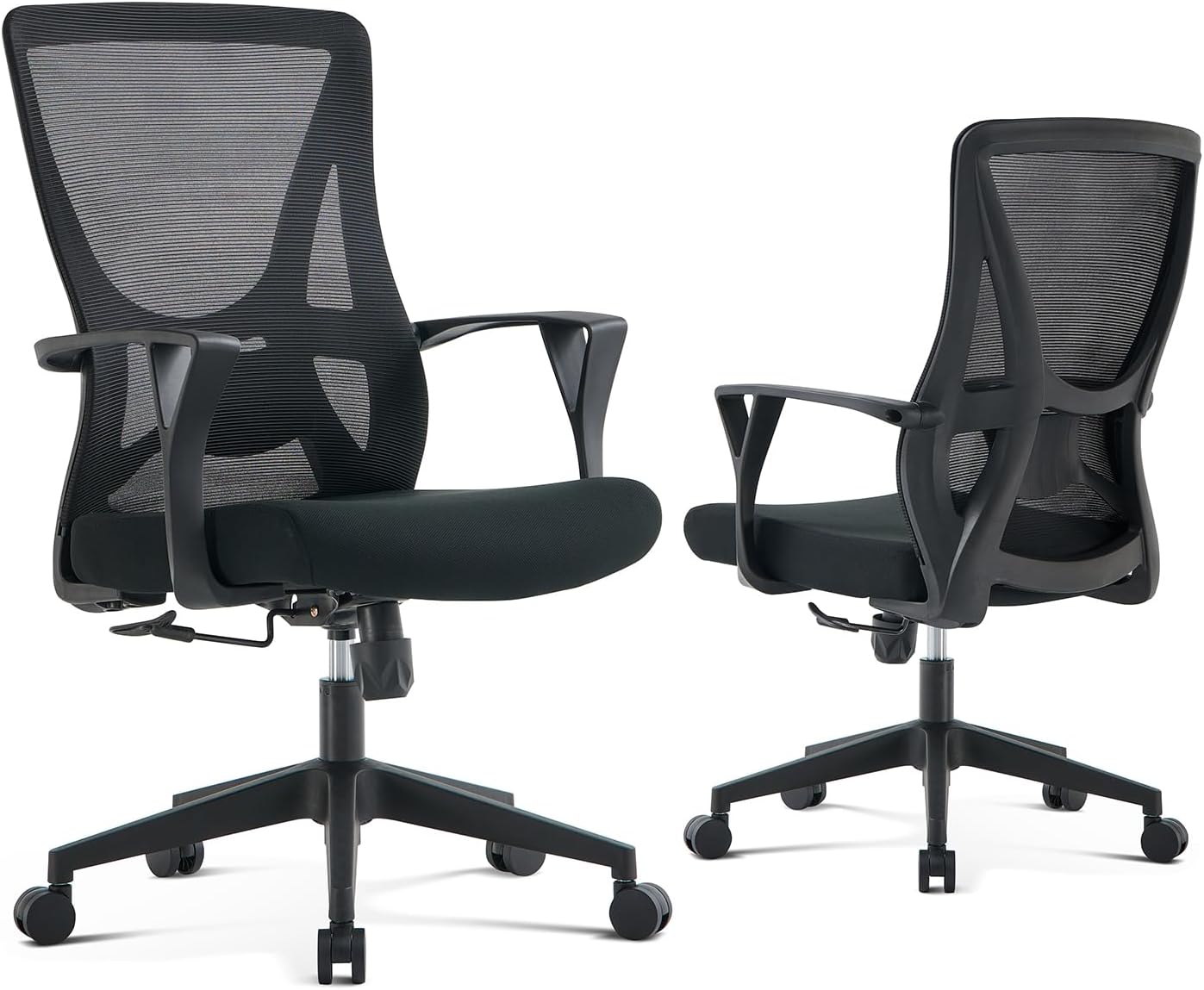 daqian office chair ergonomic home office chair computer desk chairs with lumbar support breathable mesh executive swivel chair,black