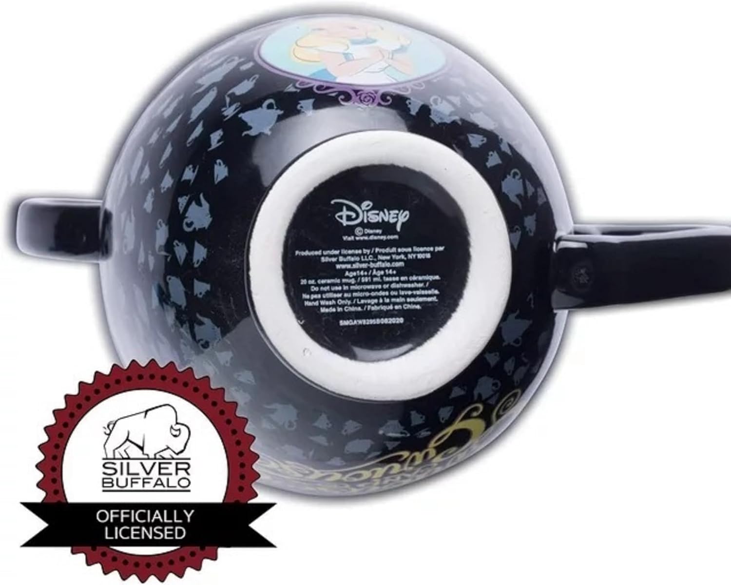 silver buffalo disney alice in wonderland cheshire cat 3d sculpted ceramic mug 20 ounces aw8295b