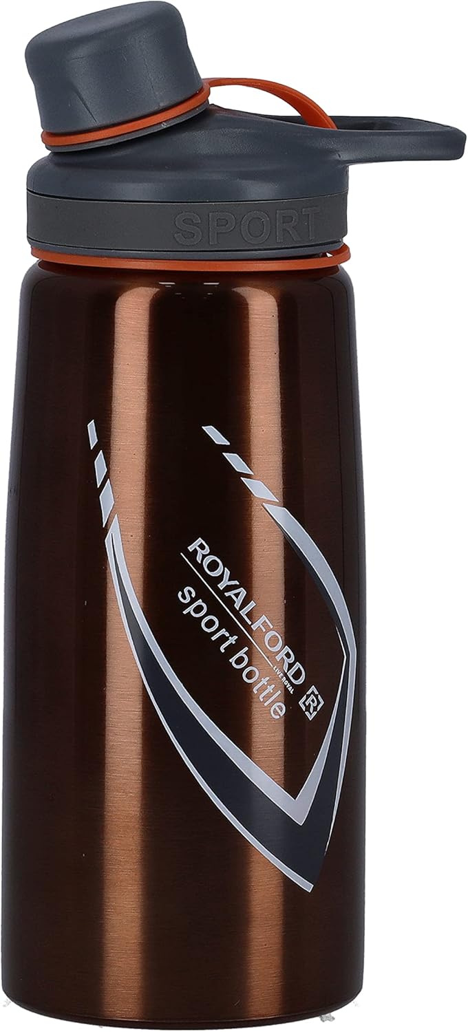 royalford 700 ml stainless steel sport bottle, rf9364