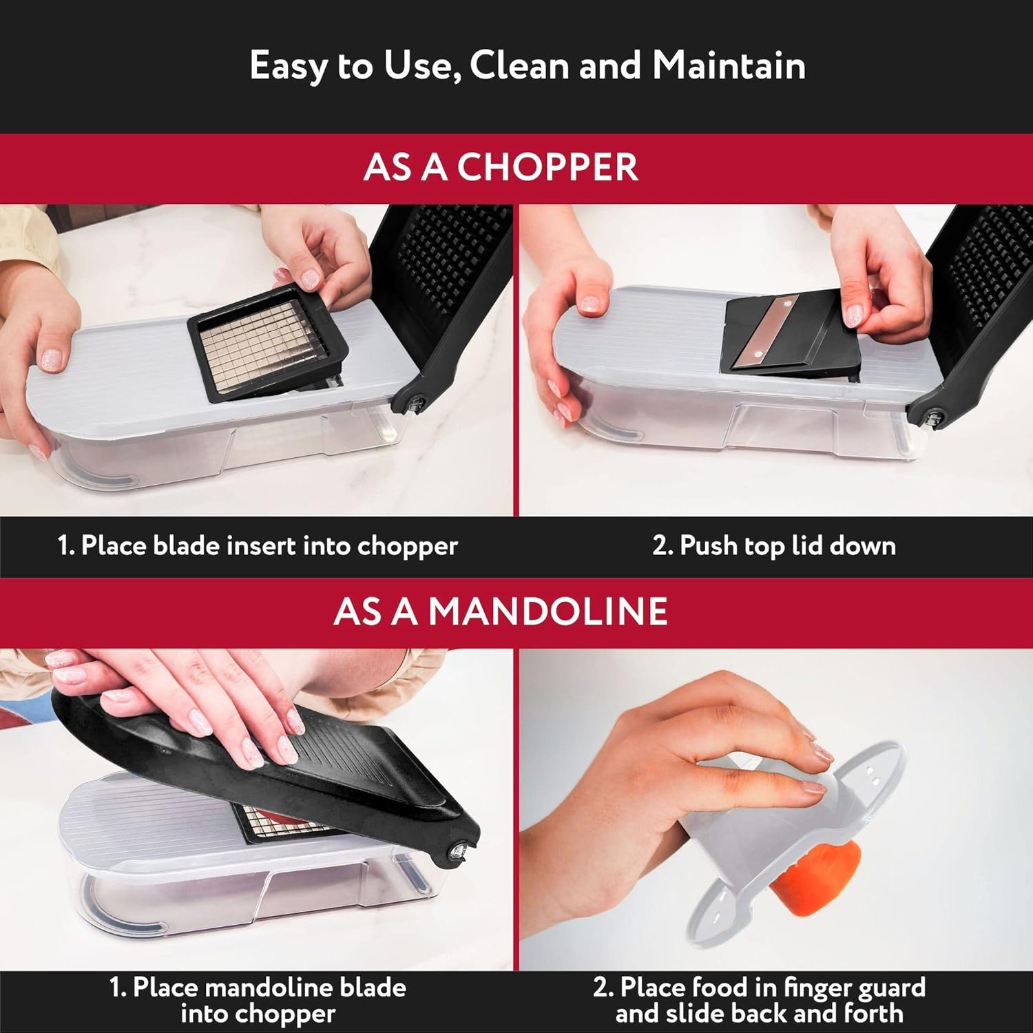 fullstar vegetable chopper, cheese slicer, food chopper, veggie chopper, onion chopper, vegetable chopper with container, mandoline slicer & cheese grater (6 in 1 white)