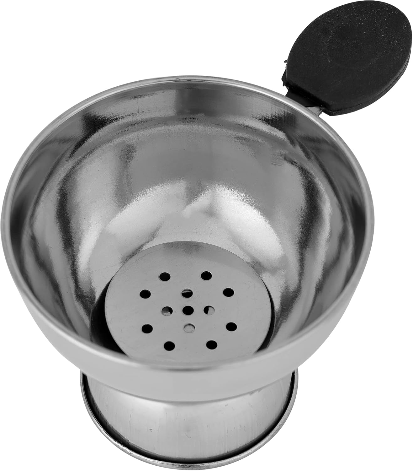 royalford chiratta puttu maker, stainless steel, rf10141 use with pressure cooker heat resistant bakelite knob and handle kitchen, dining, silver