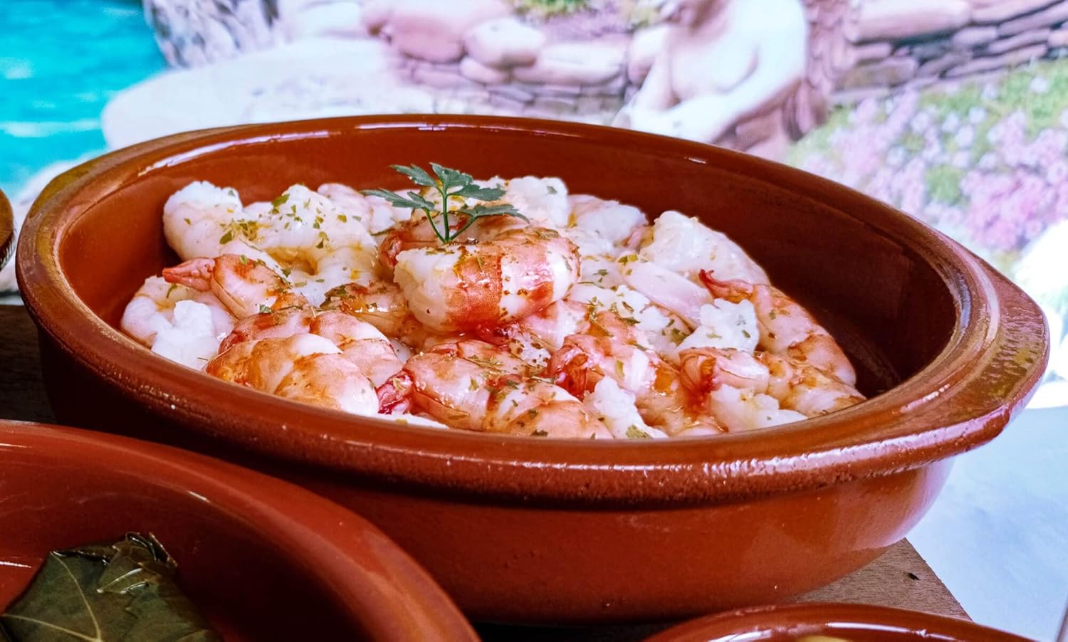 arte glazed terracotta round oven safe serving baking tray tapas snack dish plate (single 20cm)