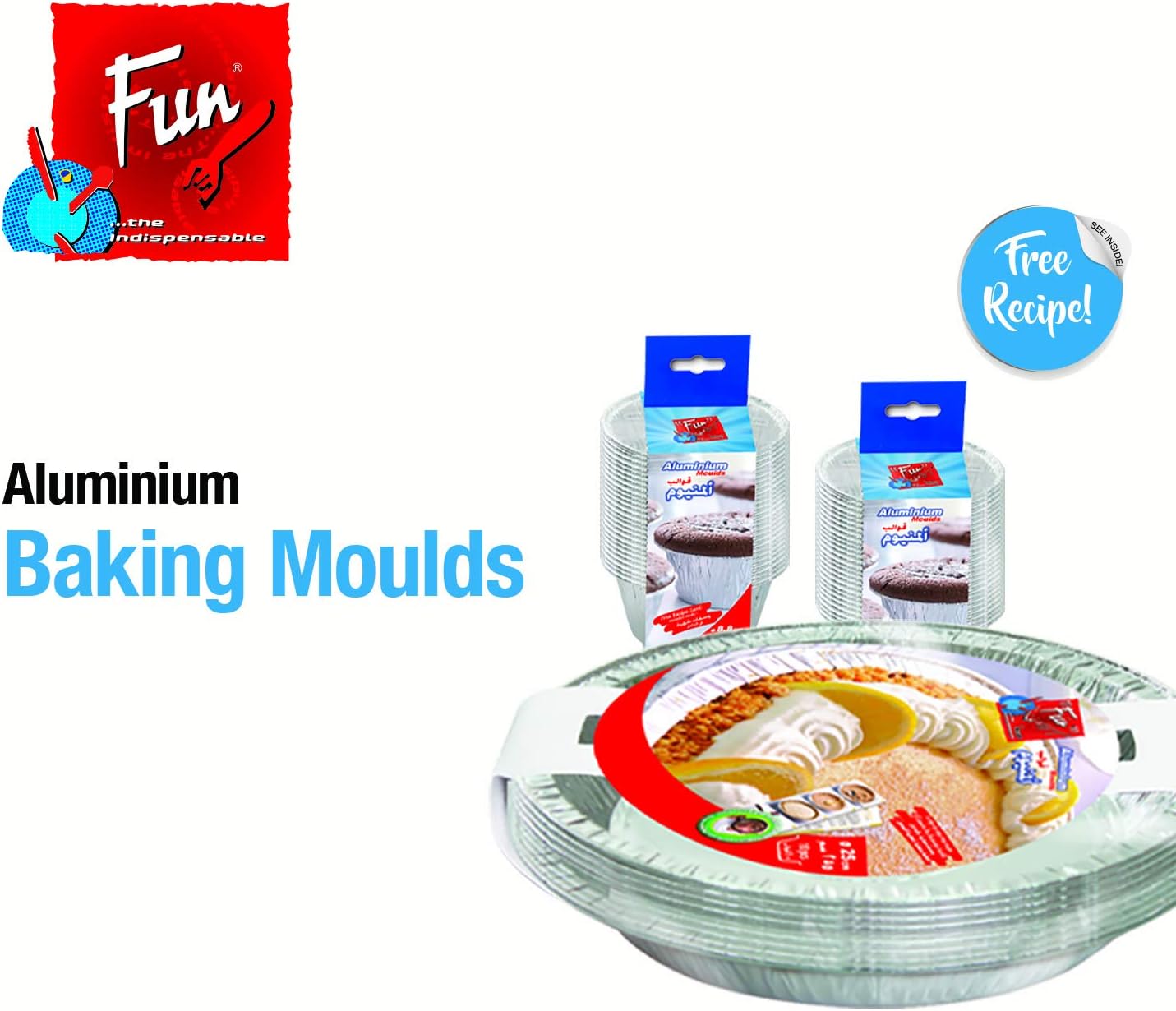 fun® indispensable disposable aluminium baking mould 130 cc pack of 25