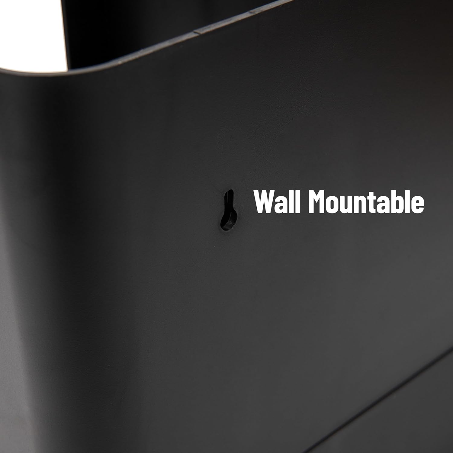 mind reader 'flume' 6 compartment condiment & cups organizer 13.5 x 4.30 x 12 upright6blk