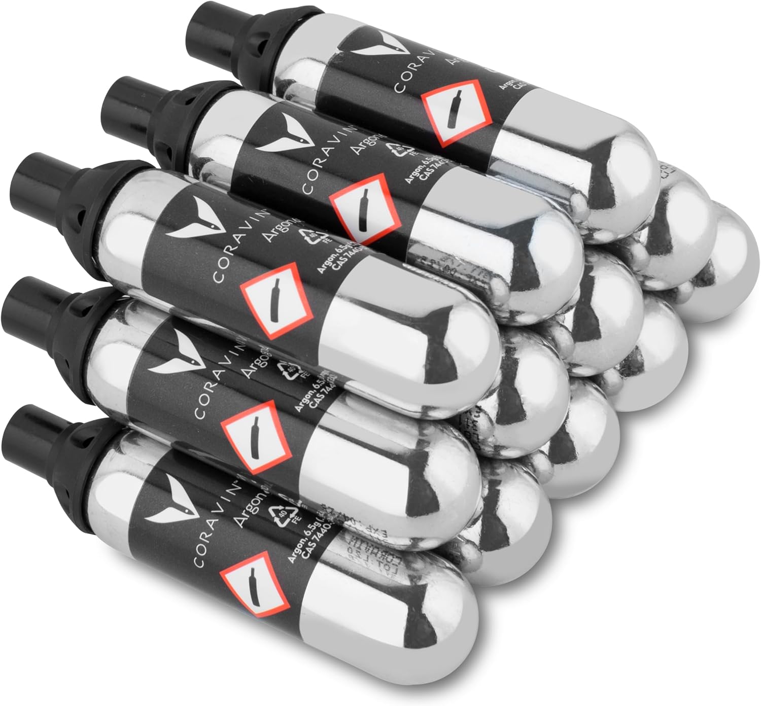 coravin pure argon capsules 12 pack preserve wine for years for coravin timeless and pivot preservation system wine gas cartridges for red wines, white wines & more coravin gas capsules