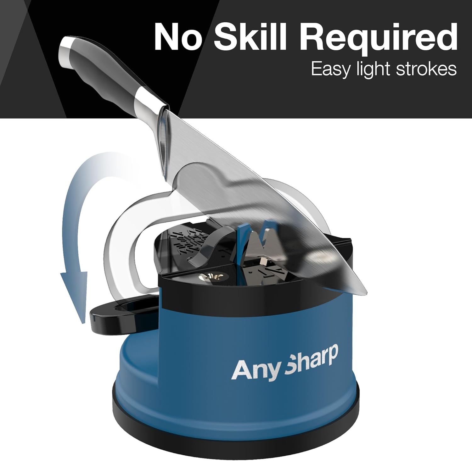 any sharp knife sharpener essentials blue