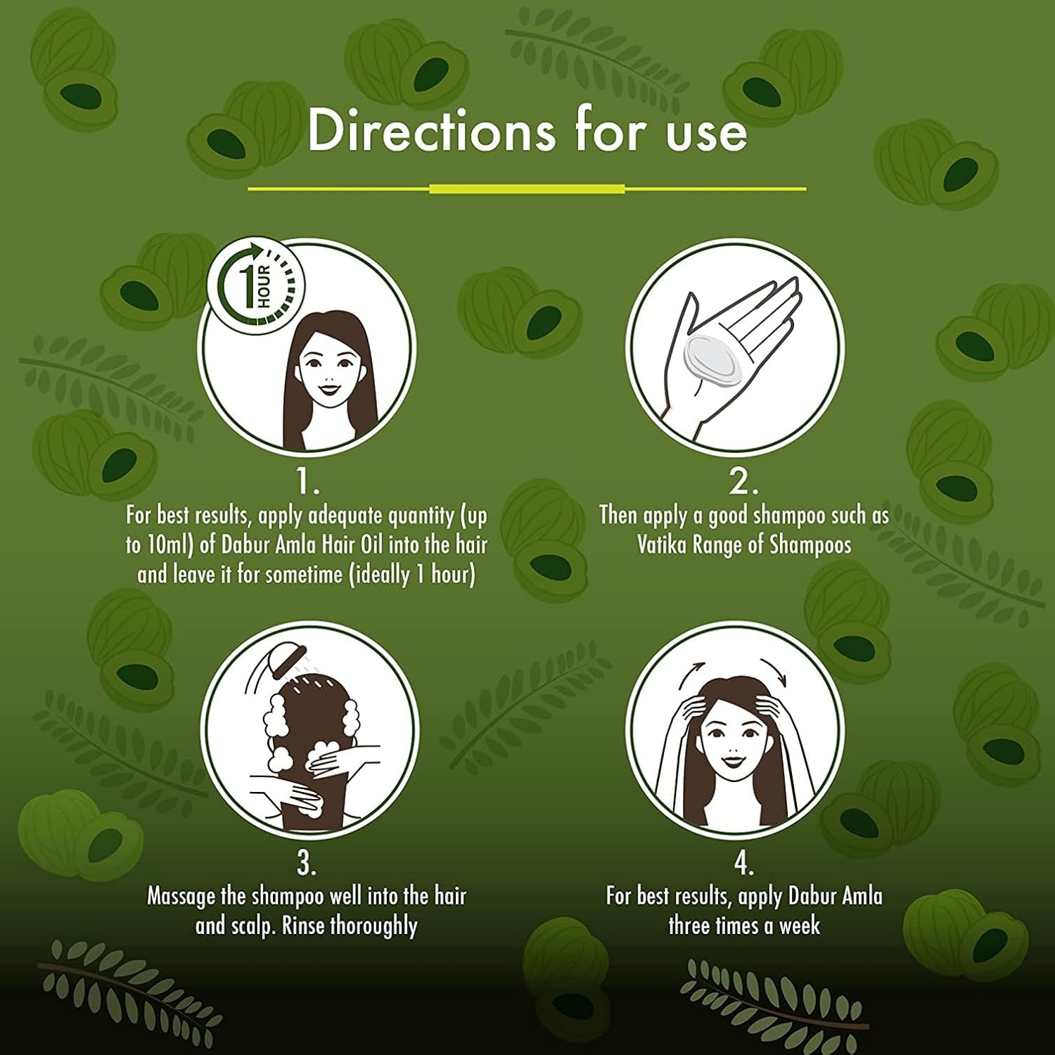 dabur amla hair oil 500ml | natural care | enriched with amla, natural oils & vitamin c | nourishes scalp | moisturizing and strengthening hair treatment for women & men | for long, strong & dark hair