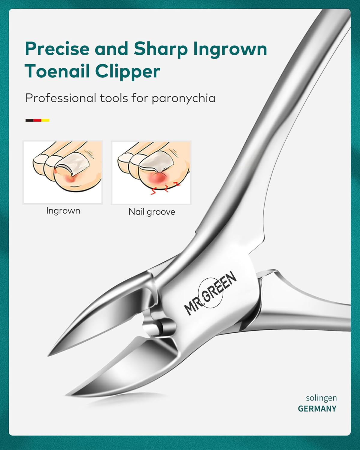 mr.green manicure set, pedicure sets, nail clipper sets, stainless steel professional nail cutter kits with travel case (12 count)