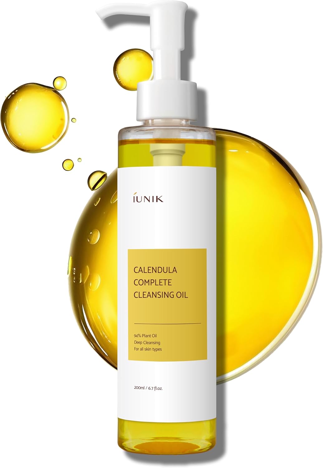 iunik calendula complete cleansing oil, 200 ml