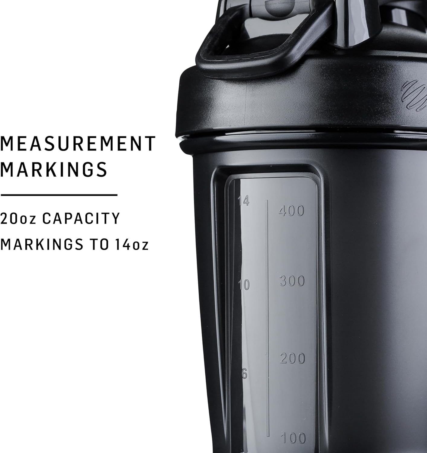 blender bottle blenderbottle classic v2 shaker perfect for protein shakes and pre workout, clear/black 20 ounce c03595