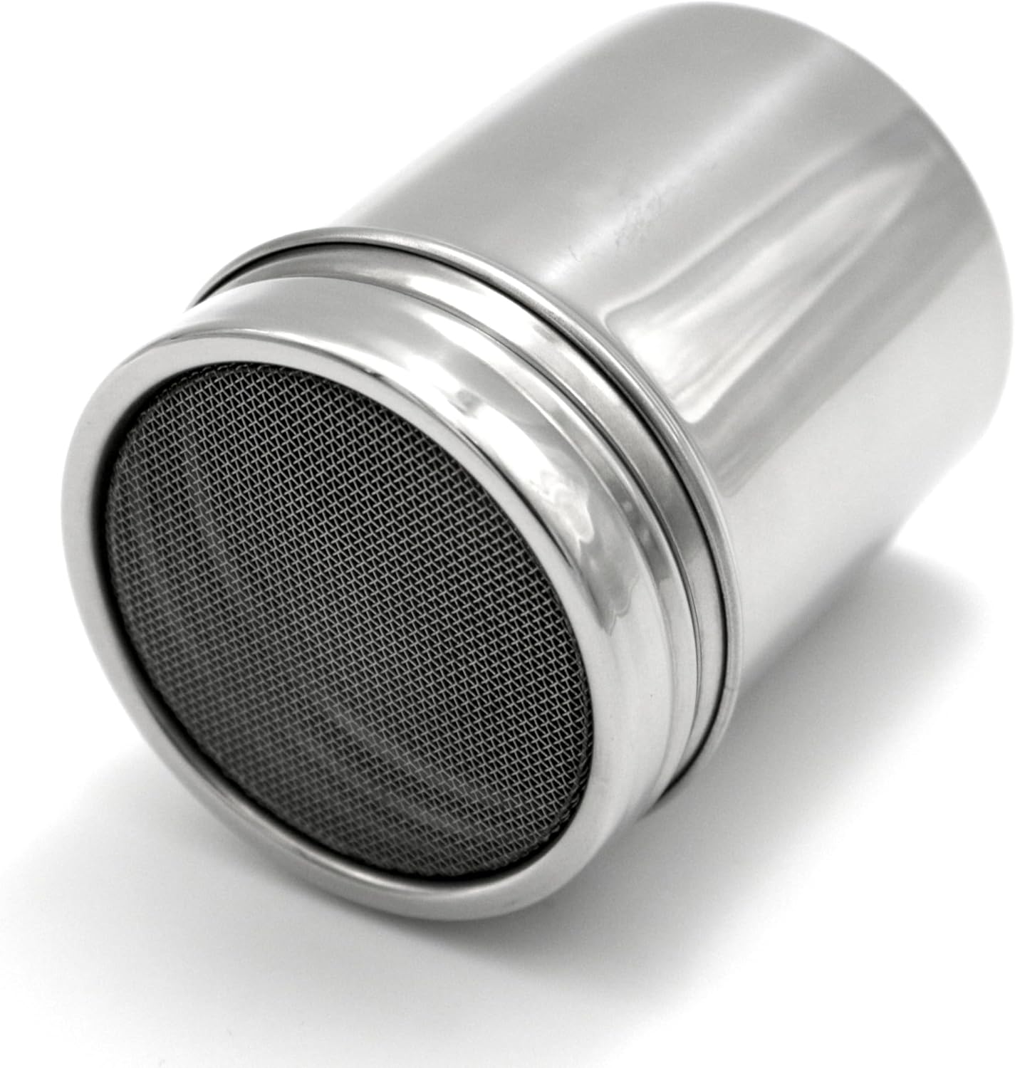 grace powder sugar shaker with lid for kitchen baking cooking, stainless steel fine mesh shaker cinnamon lcing sugar powder cocoa flour chocolate coffee sifter sprinkler dredgers (pd 01)