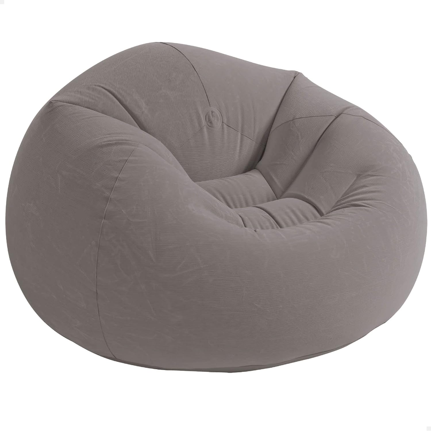 intex beanless bag inflatable chair, grey 68579np