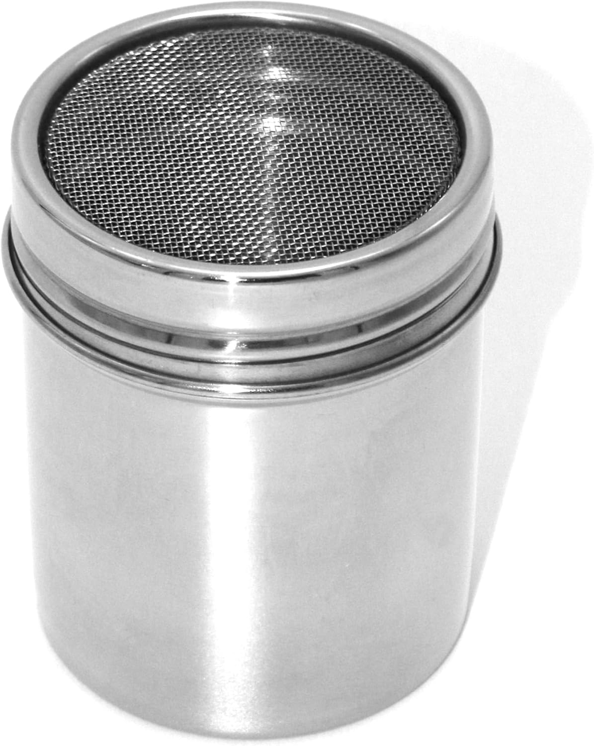 grace powder sugar shaker with lid for kitchen baking cooking, stainless steel fine mesh shaker cinnamon lcing sugar powder cocoa flour chocolate coffee sifter sprinkler dredgers (pd 01)