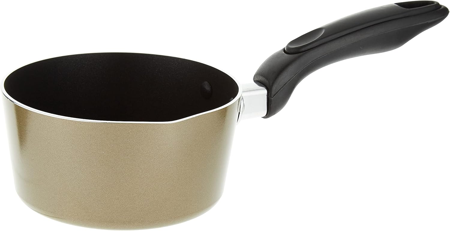 royalford non stick milk pan – 14cm/1 litre saucepan – pouring spout with ergonomic handle tea pan saucepan milk pot – ideal as coffee pot, tea pot, milk pot & a small saucepan