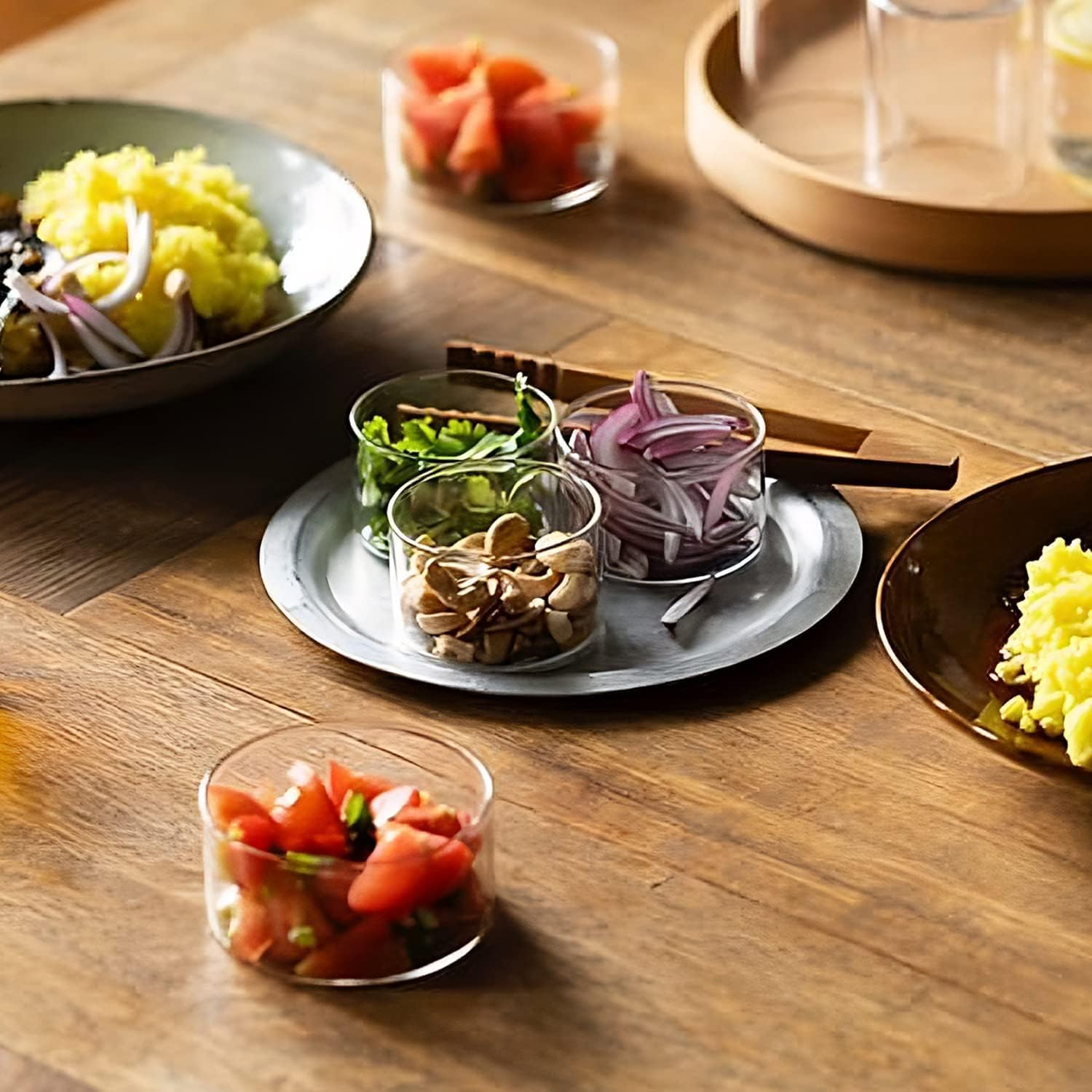 borosil small glass bowl set (105 ml) set of 6, clear, 3.5 ounce glass bowls