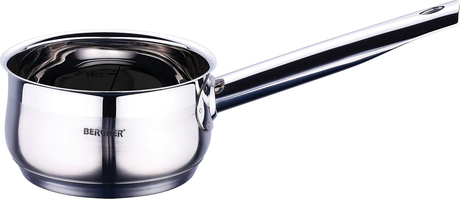 bergner gourmet saucepan ss induction, silver, 14 cm, bg6501, 1 litre
