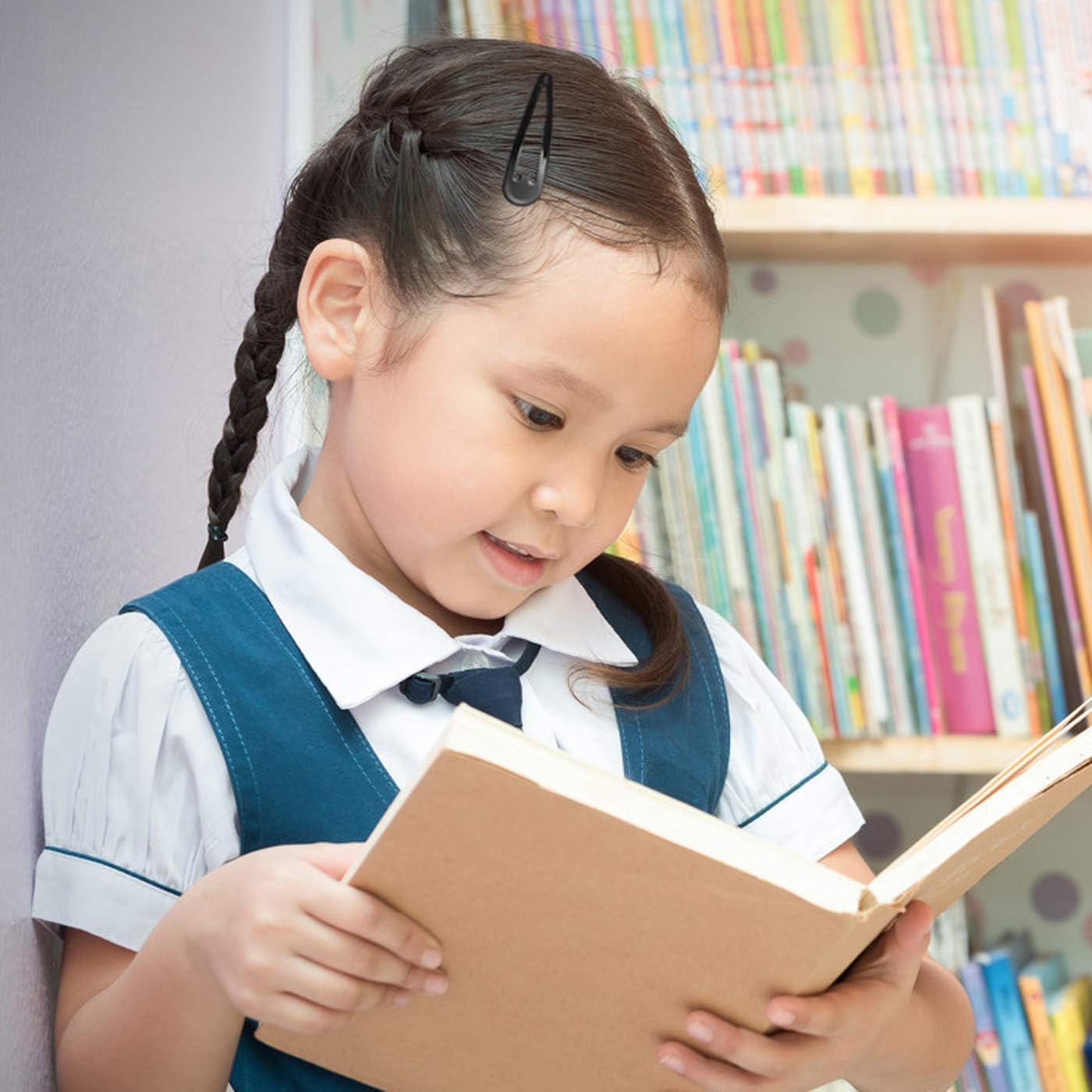 swstinling 50 pack black 2 inch barrettes metal snap hair clips accessories for women