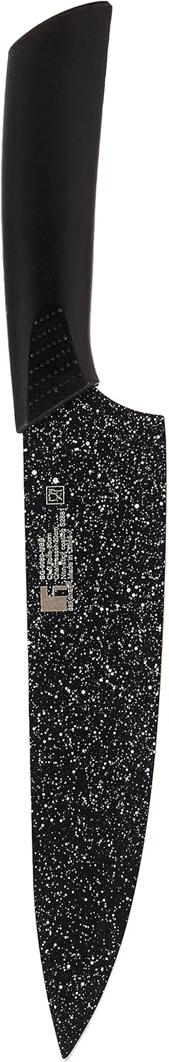 bergner bergamo 6 pcs knife set box, stainless steel, black, bg9080mbb