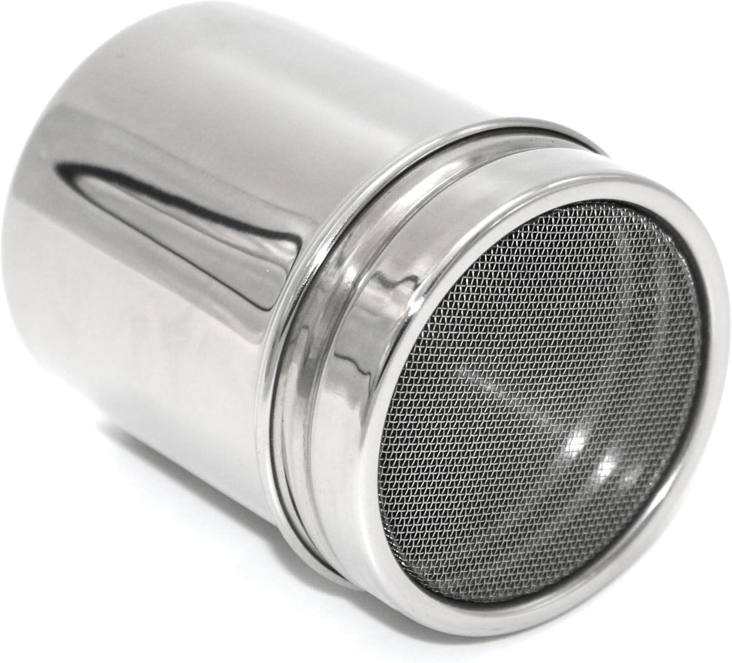 grace powder sugar shaker with lid for kitchen baking cooking, stainless steel fine mesh shaker cinnamon lcing sugar powder cocoa flour chocolate coffee sifter sprinkler dredgers (pd 01)