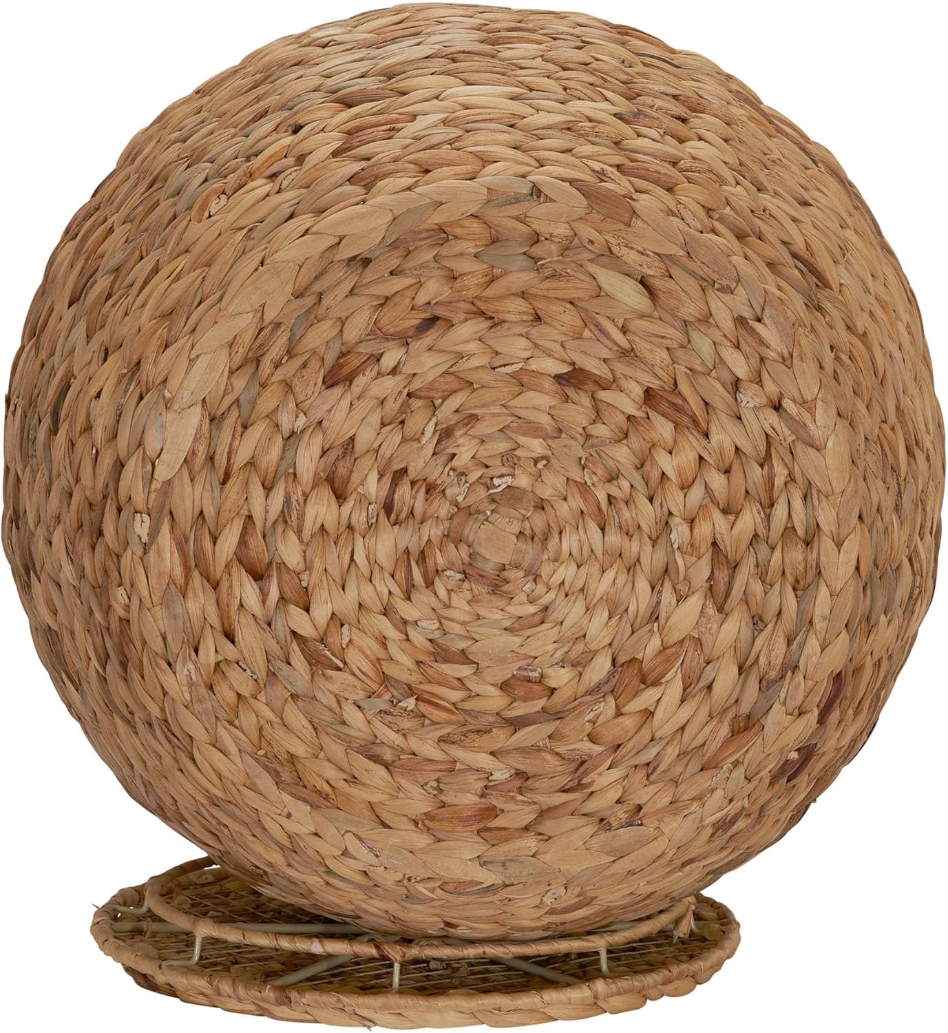 household essentials ml 4105 barrel storage tub w lid | water hyacinth