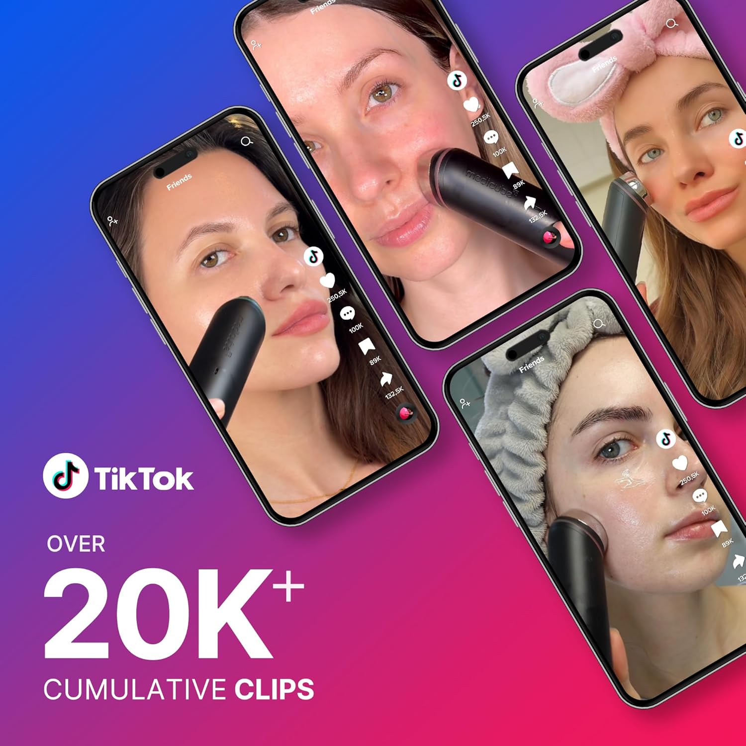 medicube age r booster pro pink | 6 in 1 real glass glow beauty massager | looking glass skin | korean skin care