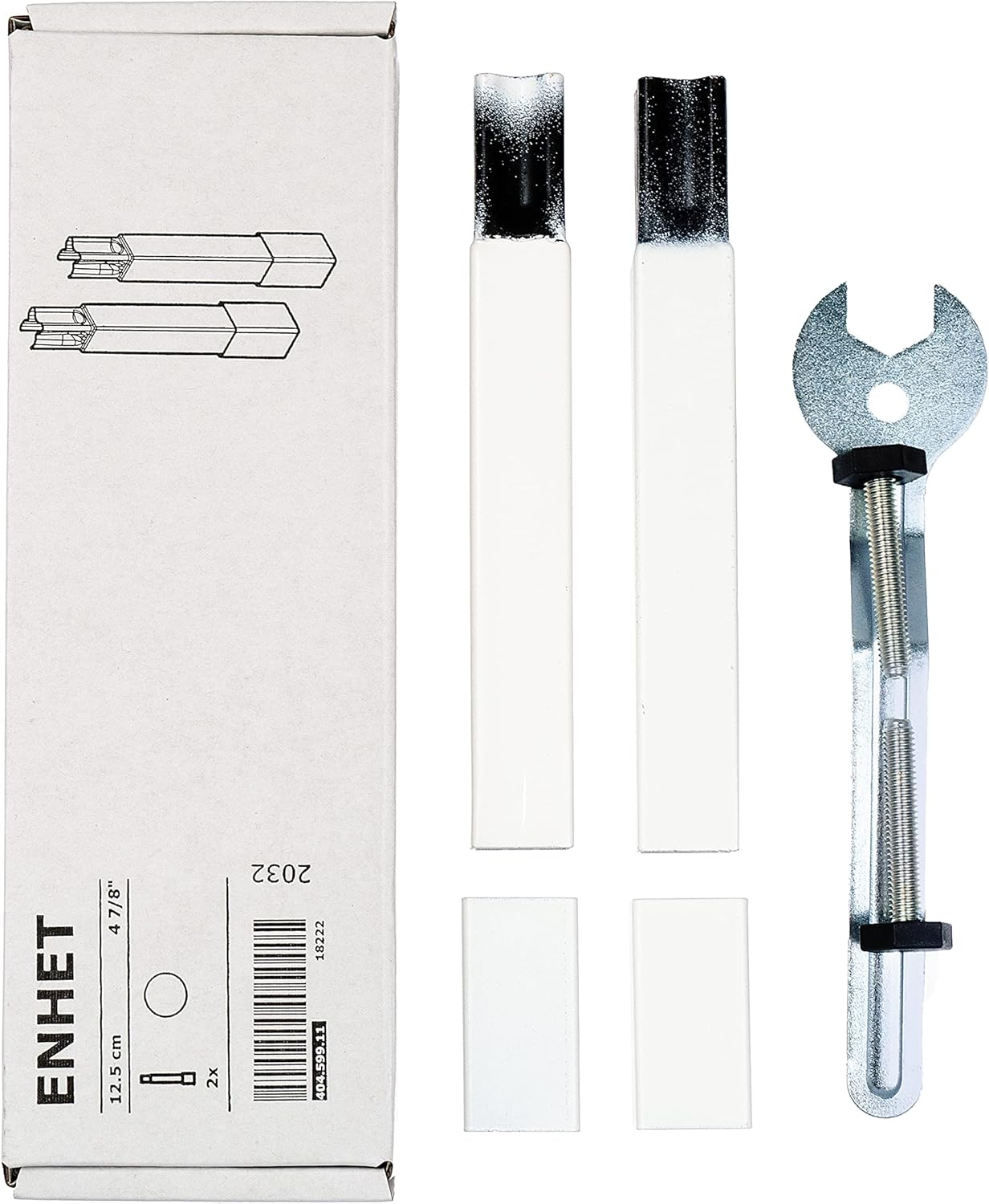 ikea enhet legs, for f frame, white, 12.5 centimetres, 404.599.11 pack of 2
